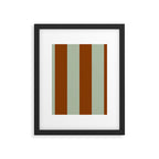 Crystal and Tobacco Stripes Framed Art Print Gallery Image 6