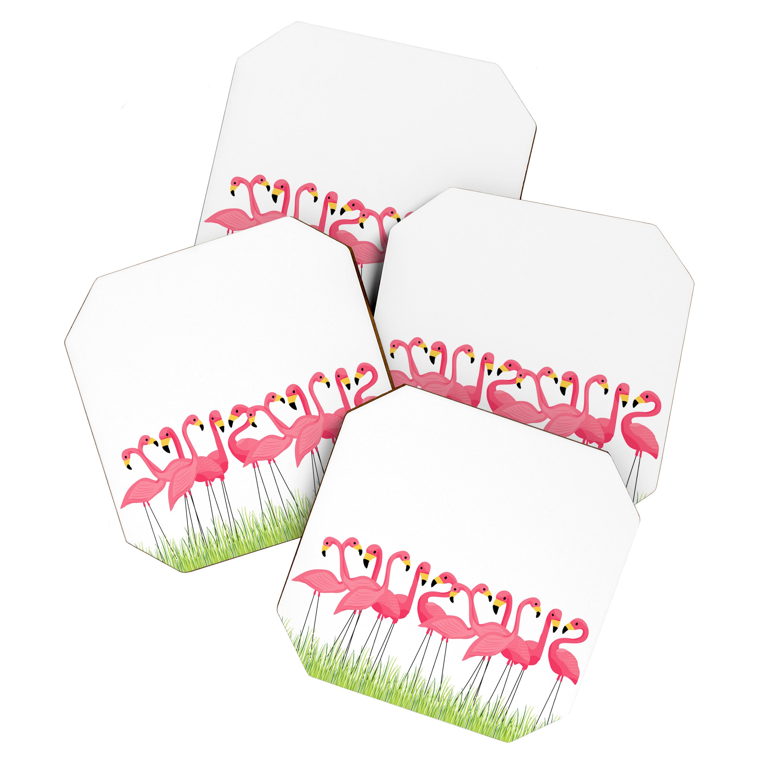 Cuban Pink Flamingos Coaster Gallery Image 1