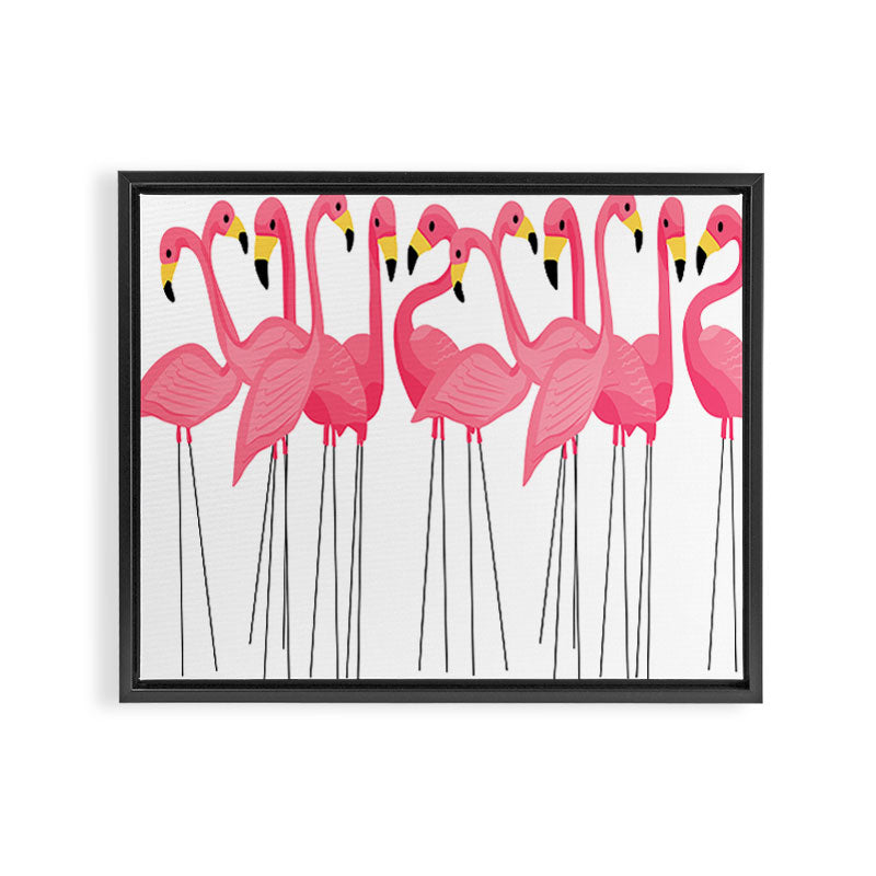 Cuban Pink Flamingos Framed Canvas Print Gallery Image 14