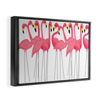 Cuban Pink Flamingos Framed Canvas Print Gallery Image 2