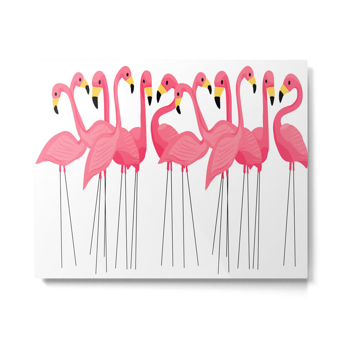 Cuban Pink Flamingos Metal Print Gallery Image 1