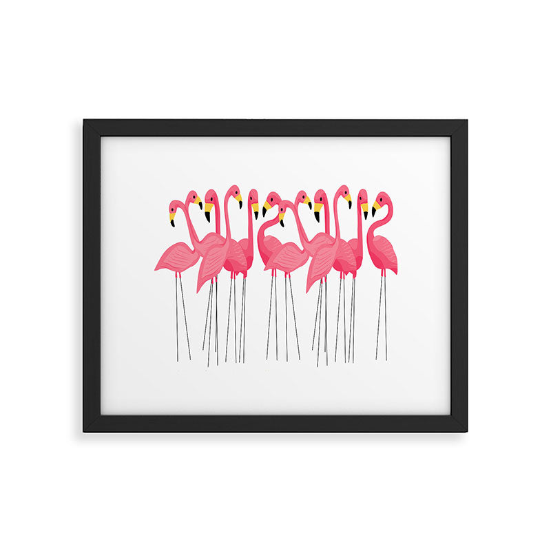 Cuban Pink Flamingos Framed Art Print Gallery Image 4