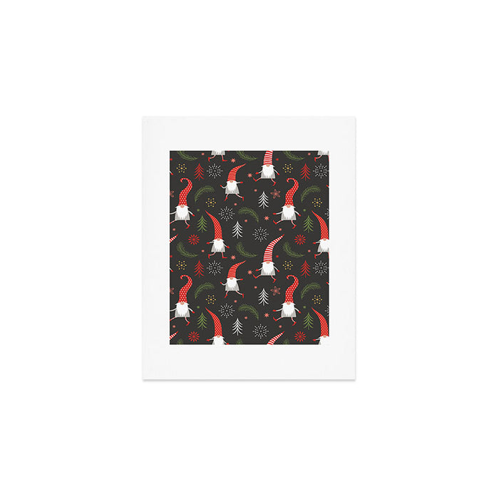 Cute Christmas Elves Art Print Gallery Image 1
