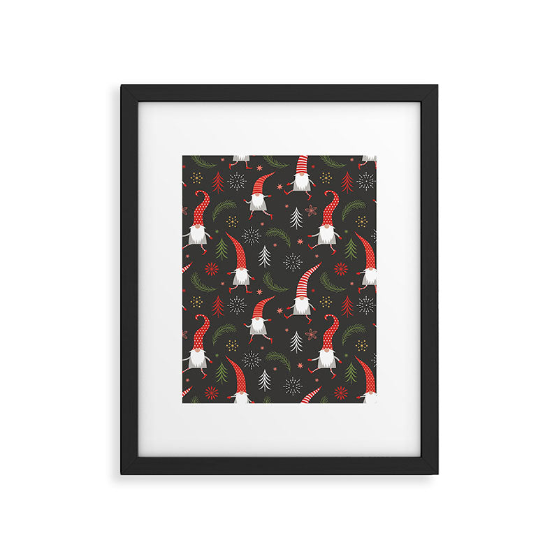 Cute Christmas Elves Framed Art Print Gallery Image 4