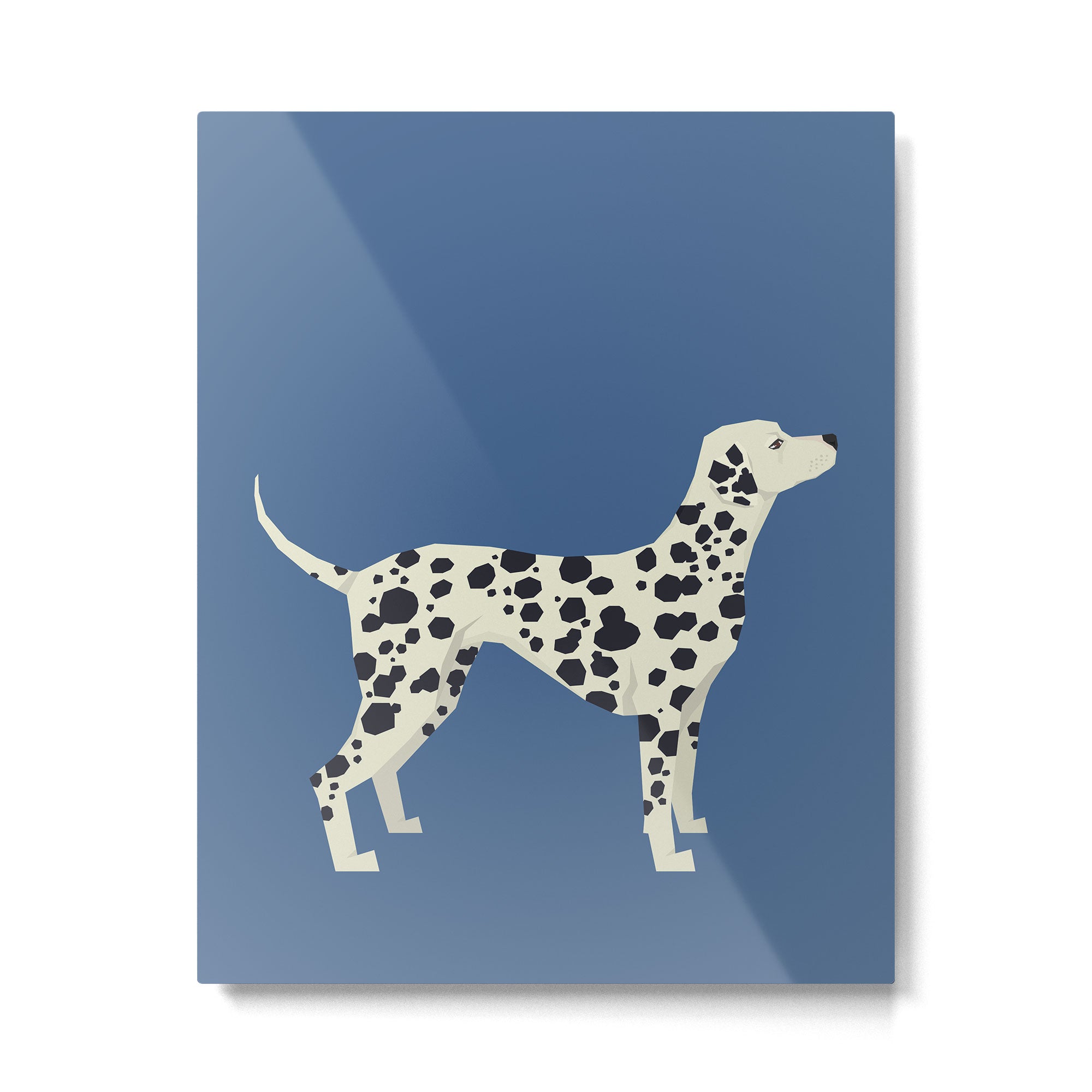Dalmatian On Blue Metal Print Gallery Image 6