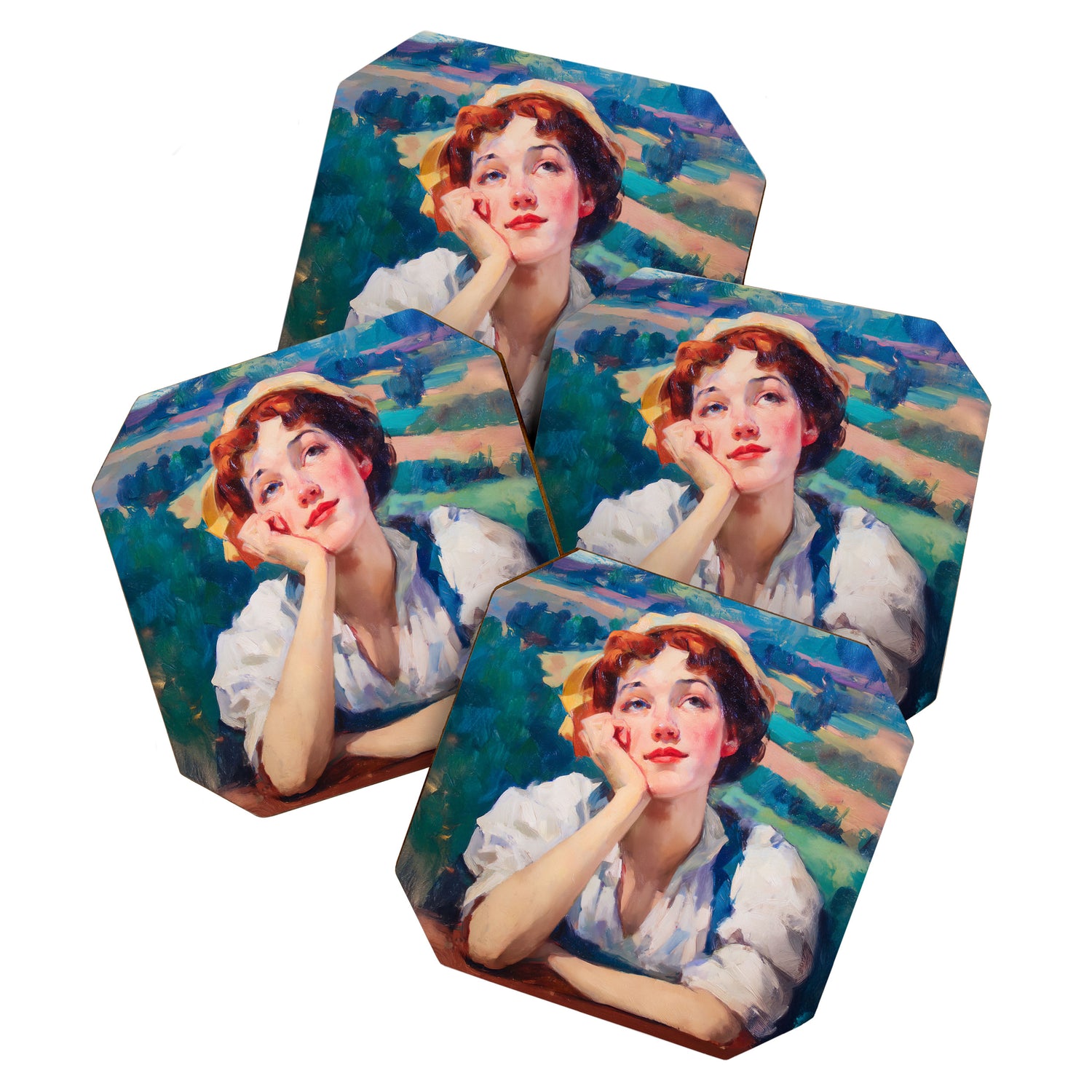 Daydream in Autumn Fields Coaster Gallery Image 1