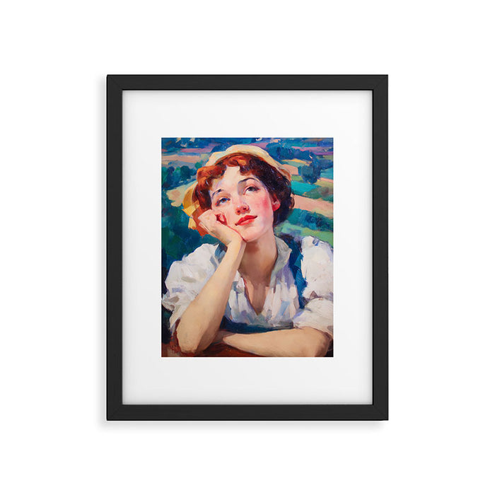 Daydream in Autumn Fields Framed Art Print Gallery Image 1