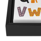 Decorative Alphabet Framed Canvas Print Gallery Image 3