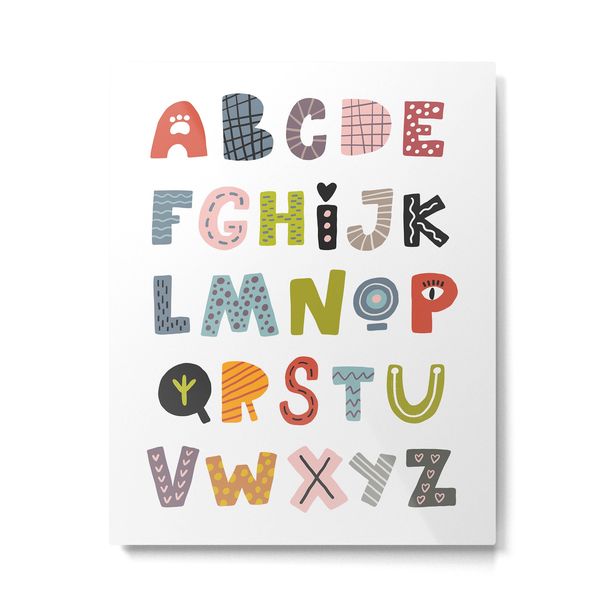 Decorative Alphabet Metal Print Gallery Image 4