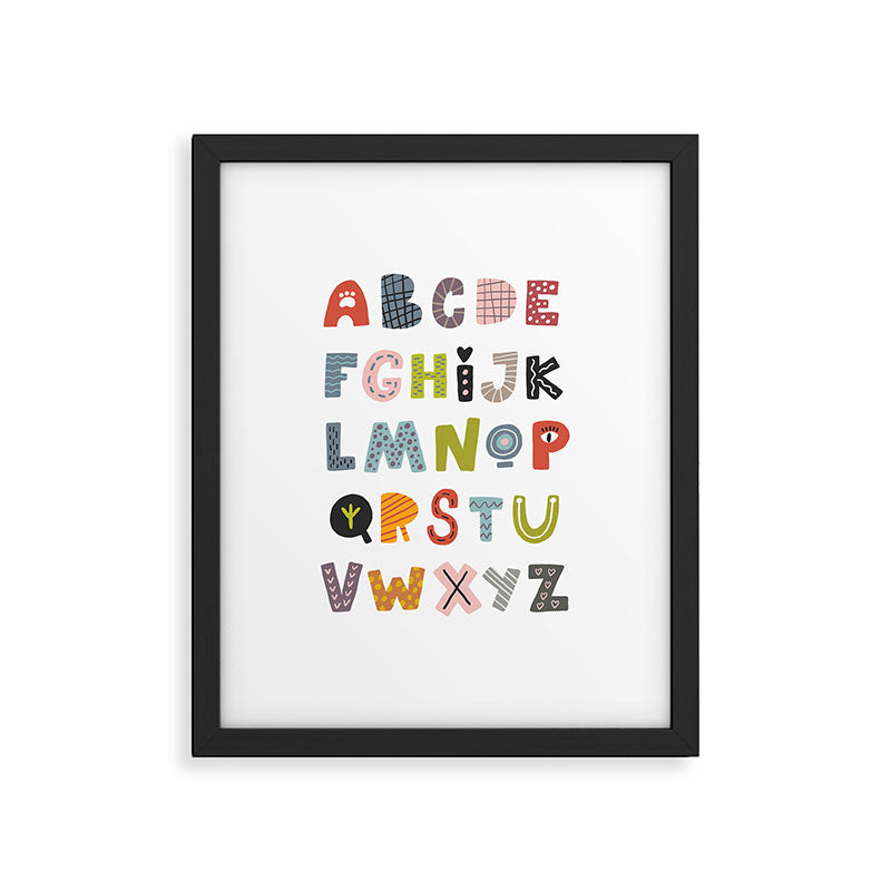 Decorative Alphabet Framed Art Print Gallery Image 5