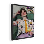 Dreaming in Floral Silence Framed Canvas Print Gallery Image 2