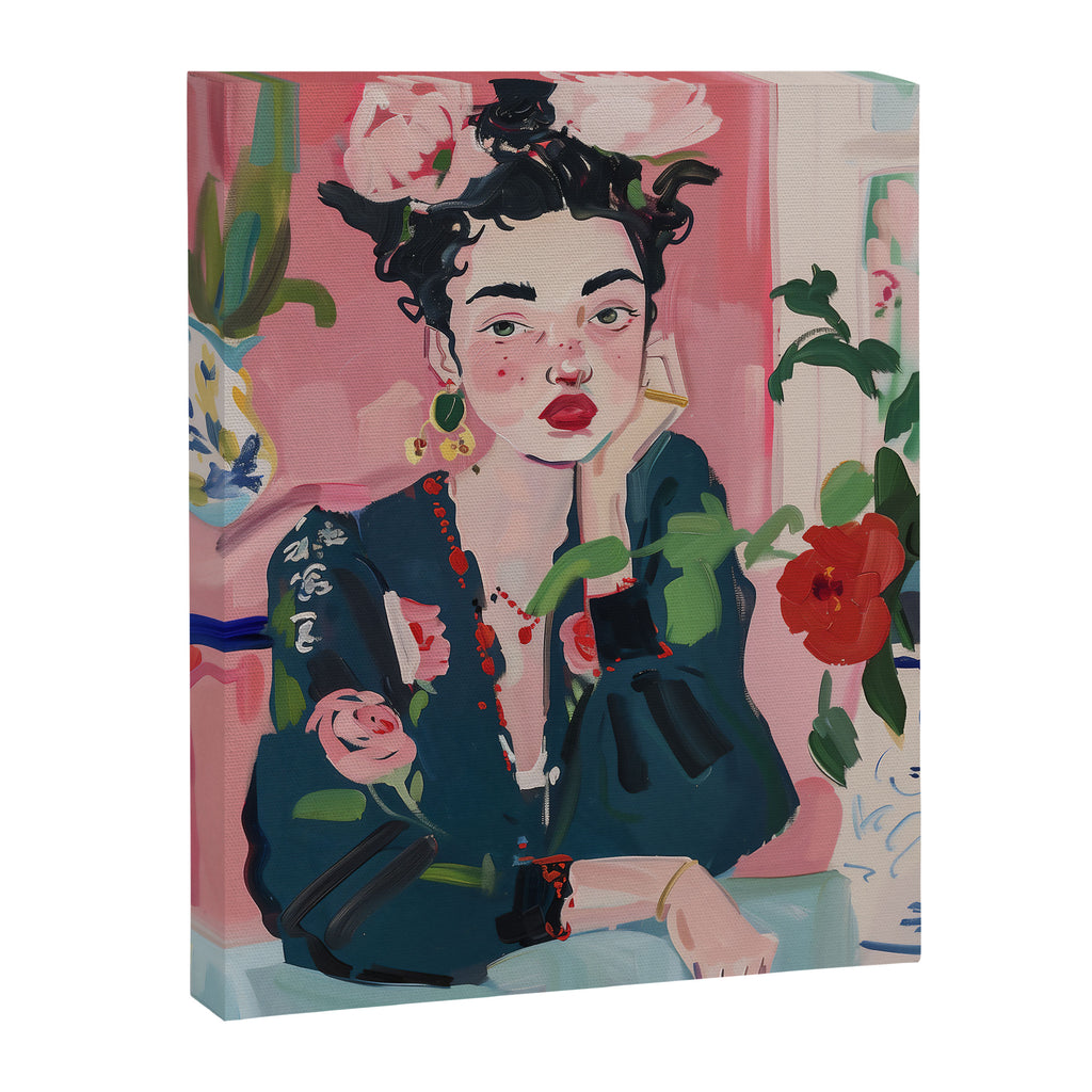 Dreamy Muse in Bloom  Canvas Print Gallery Image 6