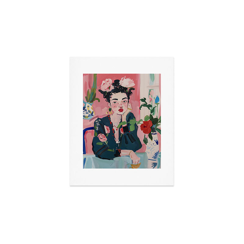 Dreamy Muse in Bloom  Art Print Gallery Image 1