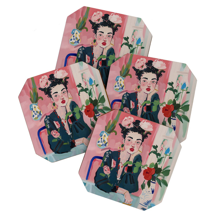 Dreamy Muse in Bloom  Coaster Gallery Image 1