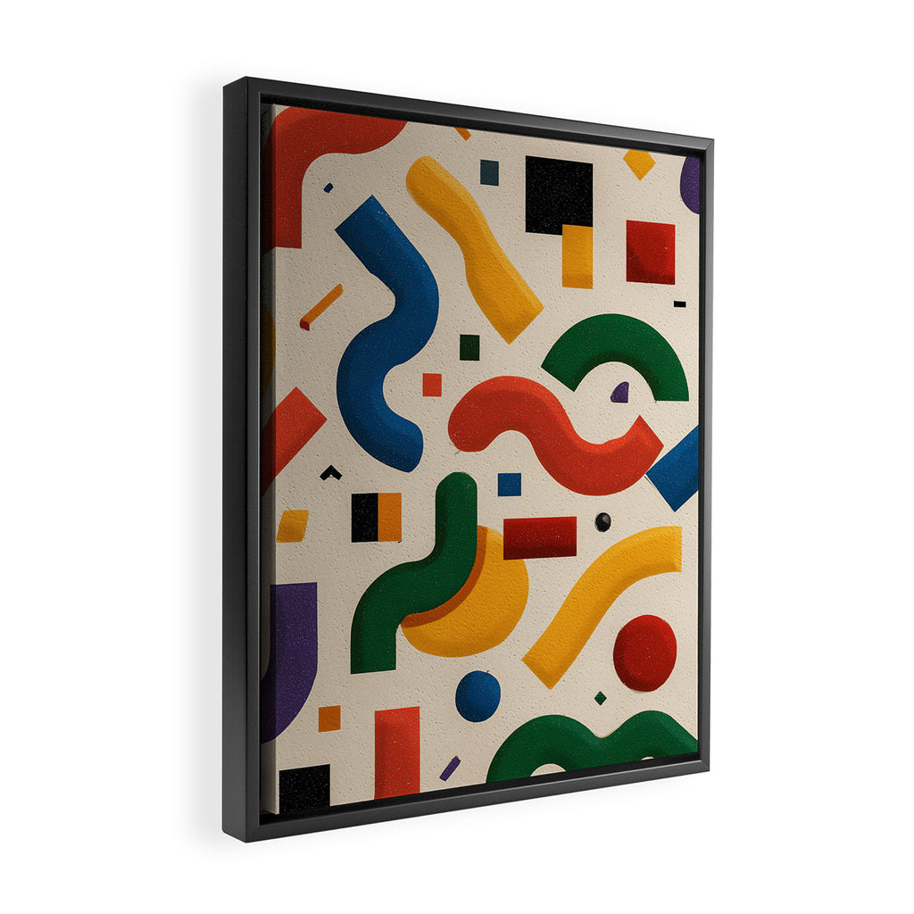 Eclectic Revival Autumn Geometry Framed Canvas Print Gallery Image 2