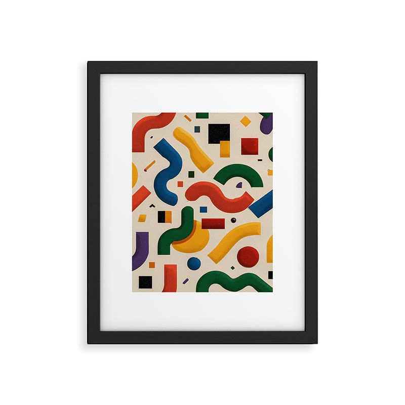 Eclectic Revival Autumn Geometry Framed Art Print Gallery Image 6