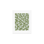 Elegant Epsom and Bit Of Blue Leaves Art Print Gallery Image 1