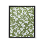 Elegant Epsom and Bit Of Blue Leaves Framed Canvas Print Gallery Image 8