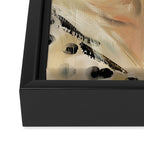 Elegant Lady in Wide Hat Framed Canvas Print Gallery Image 3
