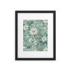 Elegant Vintage Floral Pattern Framed Art Print Gallery Image 6