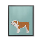 English Bulldog Framed Canvas Print Gallery Image 8