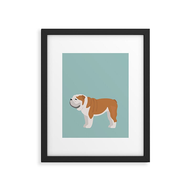 English Bulldog Framed Art Print Gallery Image 4