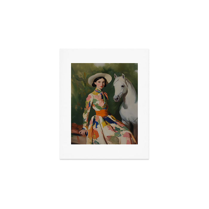 Equestrian Elegance in Color Art Print Gallery Image 1