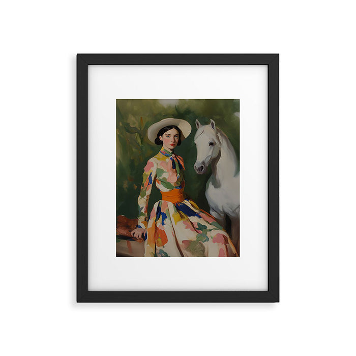 Equestrian Elegance in Color Framed Art Print Gallery Image 1