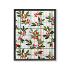 Festive Berries on Tartan Framed Canvas Print Gallery Image 8