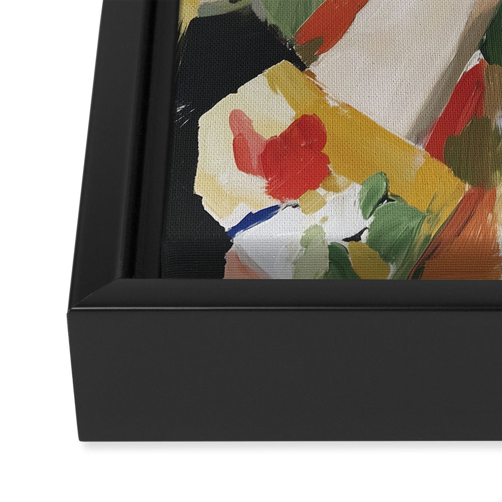 Floral Gaze Portrait Framed Canvas Print Gallery Image 3