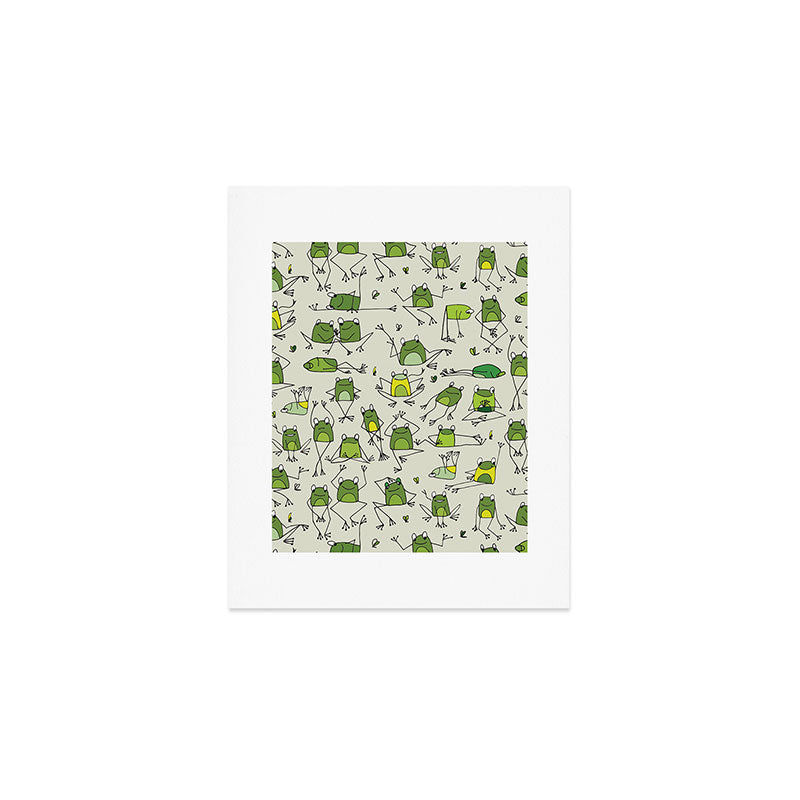 Funny Frogs Art Print Gallery Image 1