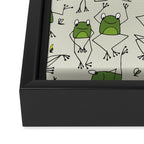 Funny Frogs Framed Canvas Print Gallery Image 3