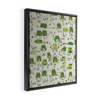 Funny Frogs Framed Canvas Print Gallery Image 2