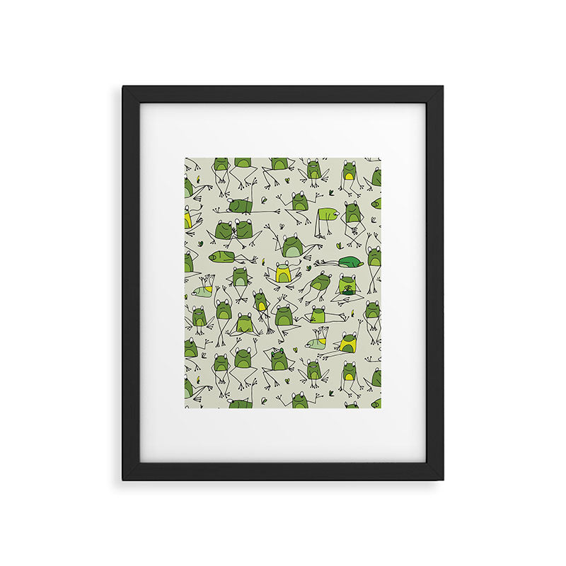 Funny Frogs Framed Art Print Gallery Image 6