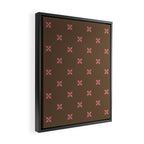 Geometric Retro Diamond Pattern Framed Canvas Print Gallery Image 2