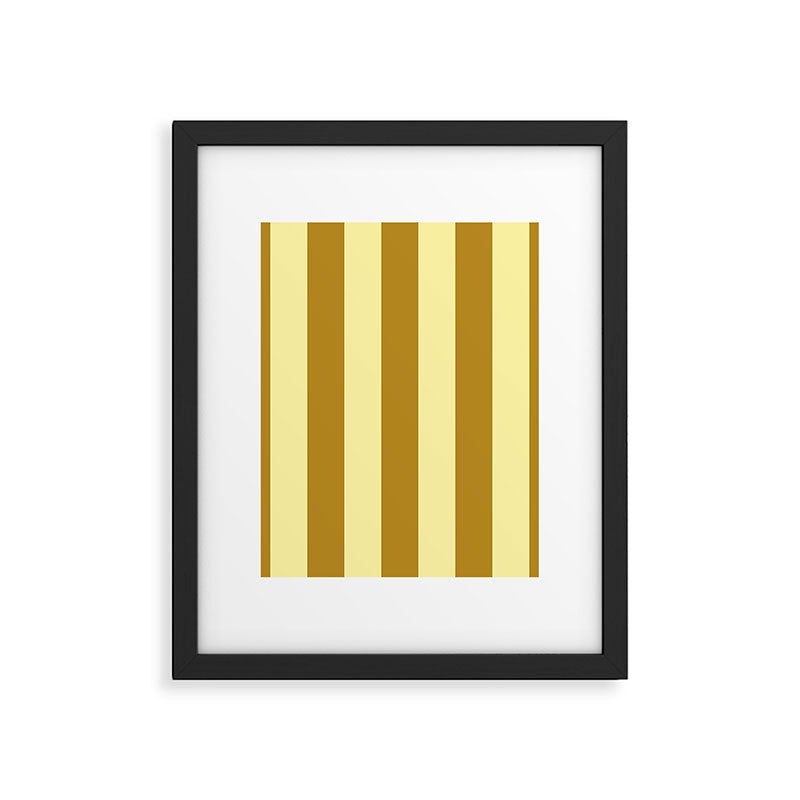 Gold Leaf Mustard and Lemon Sorbet Yellow Framed Art Print Gallery Image 6