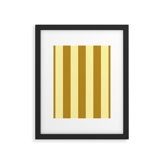 Gold Leaf Mustard and Lemon Sorbet Yellow Framed Art Print Gallery Image 1