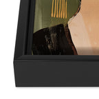 Golden Silence Modern Muse Framed Canvas Print Gallery Image 3