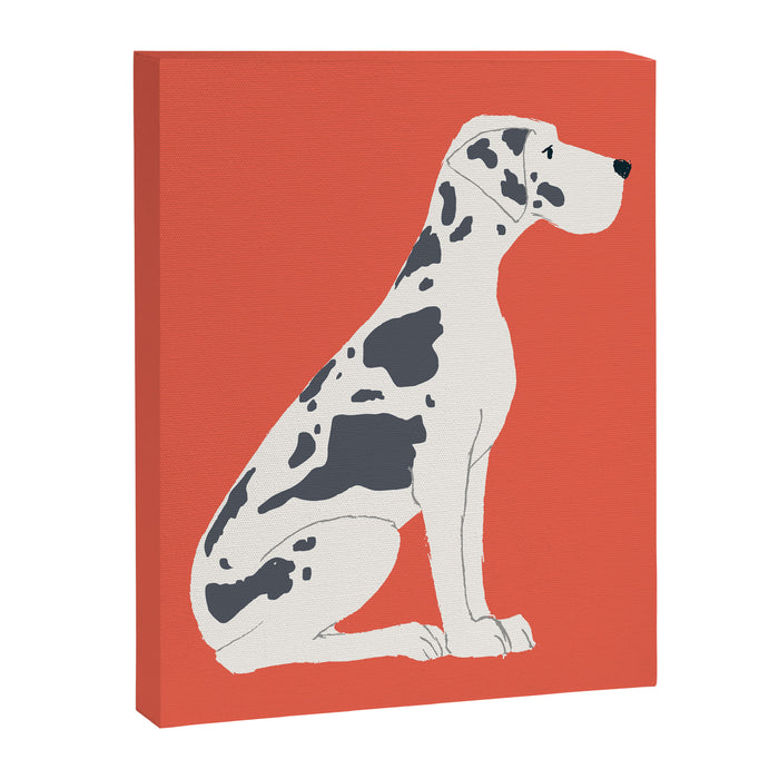 Great Dane Dog Illustration Canvas Print Gallery Image 1