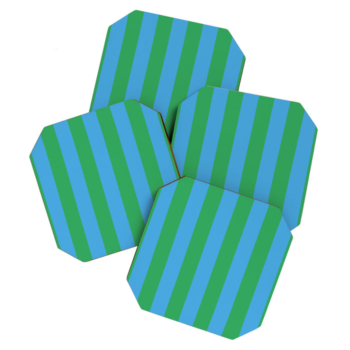 Green Blue Stripe - Joy Of Together Coaster Gallery Image 1