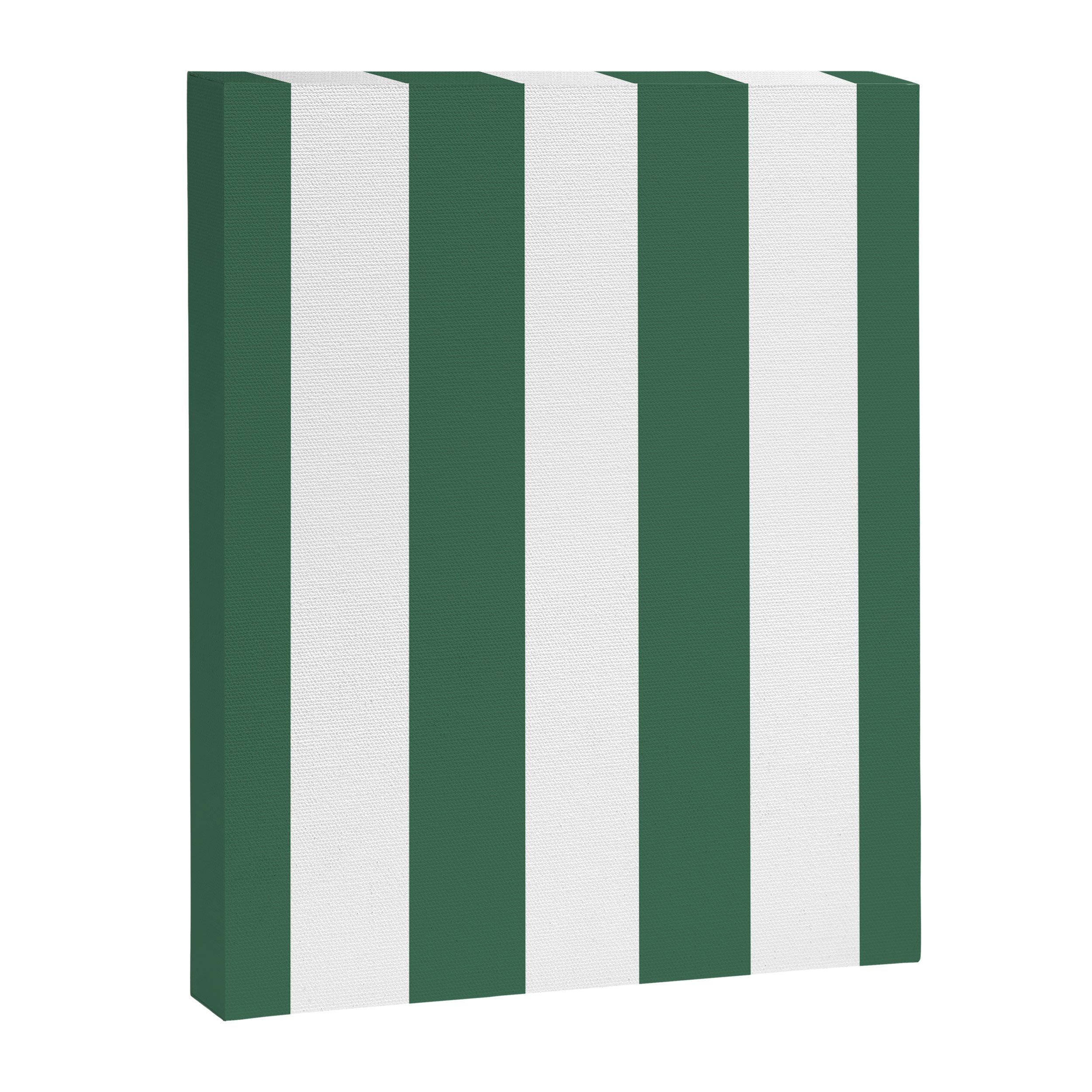 Green White Stripe - By The Seashore Canvas Print Gallery Image 8