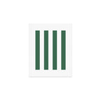 Green White Stripe - By The Seashore Art Print Gallery Image 1