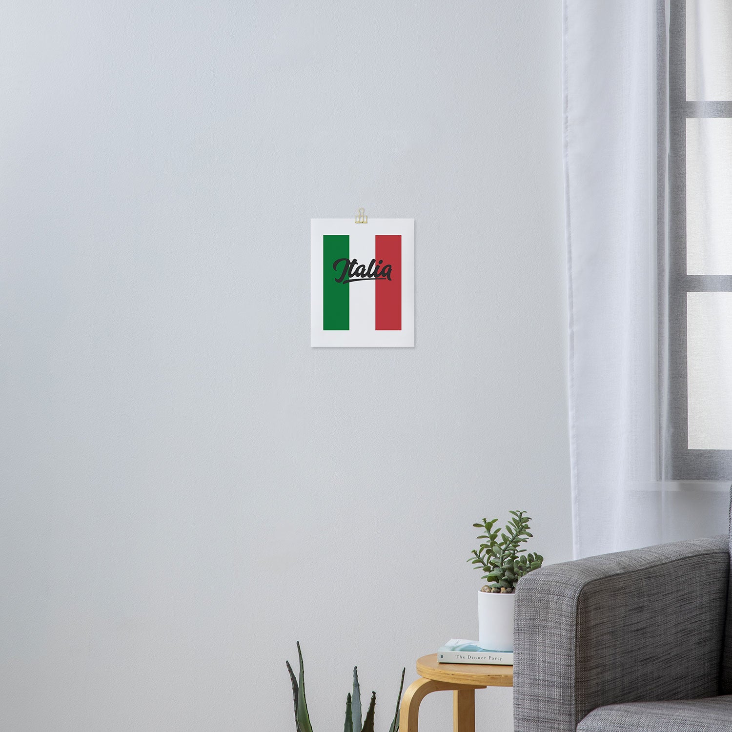 Italian Flag Art Print Gallery Image 3