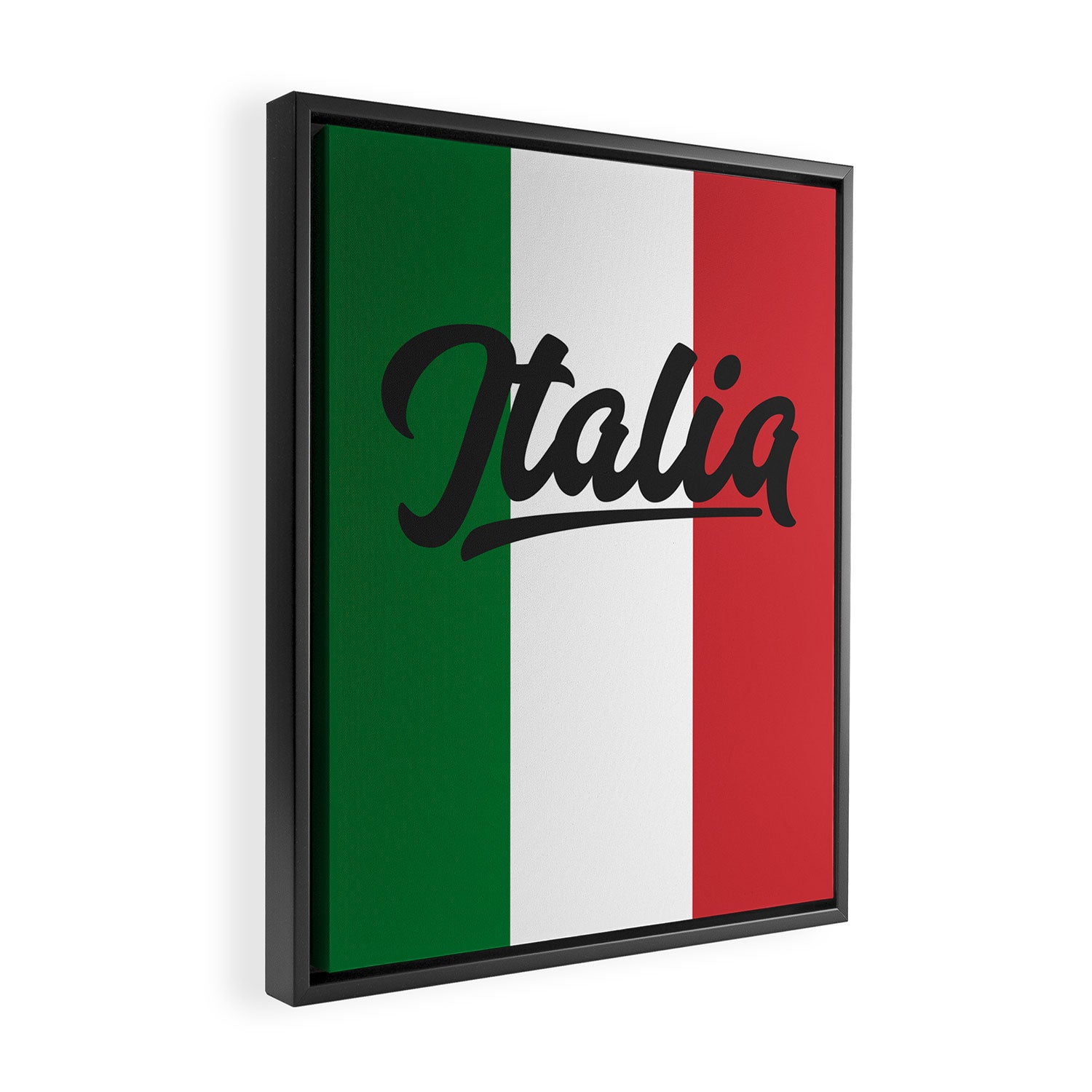 Italian Flag Framed Canvas Print Gallery Image 2