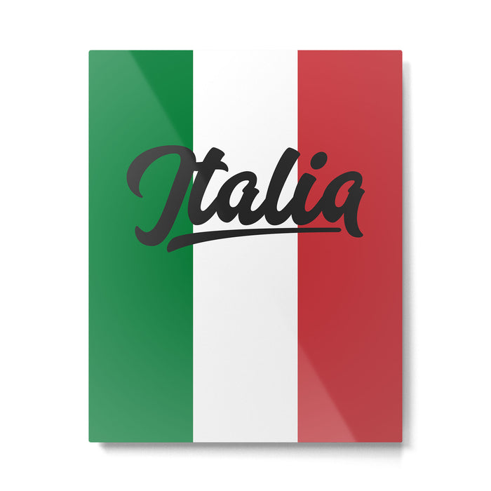 Italian Flag Metal Print Gallery Image 1