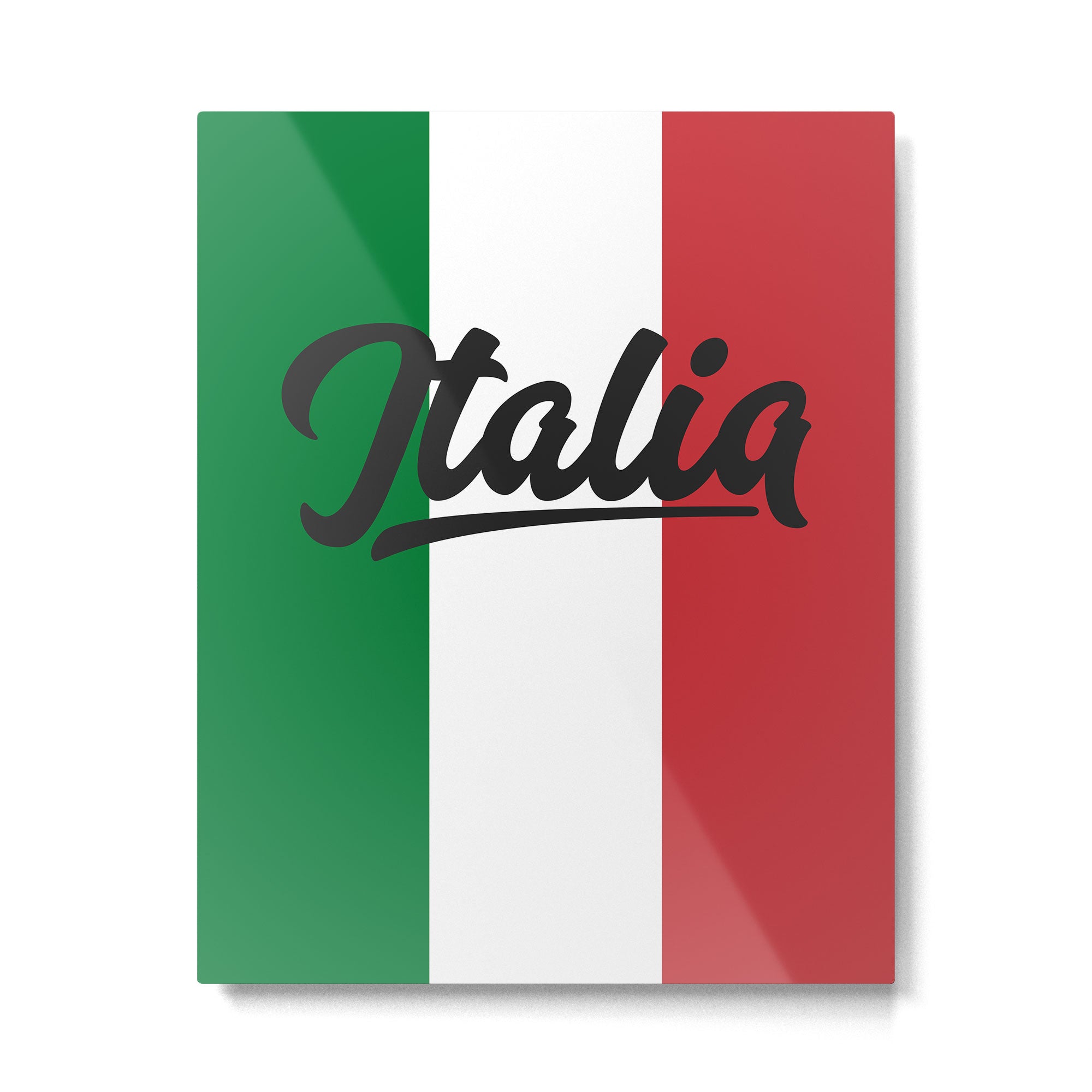 Italian Flag Metal Print Gallery Image 6