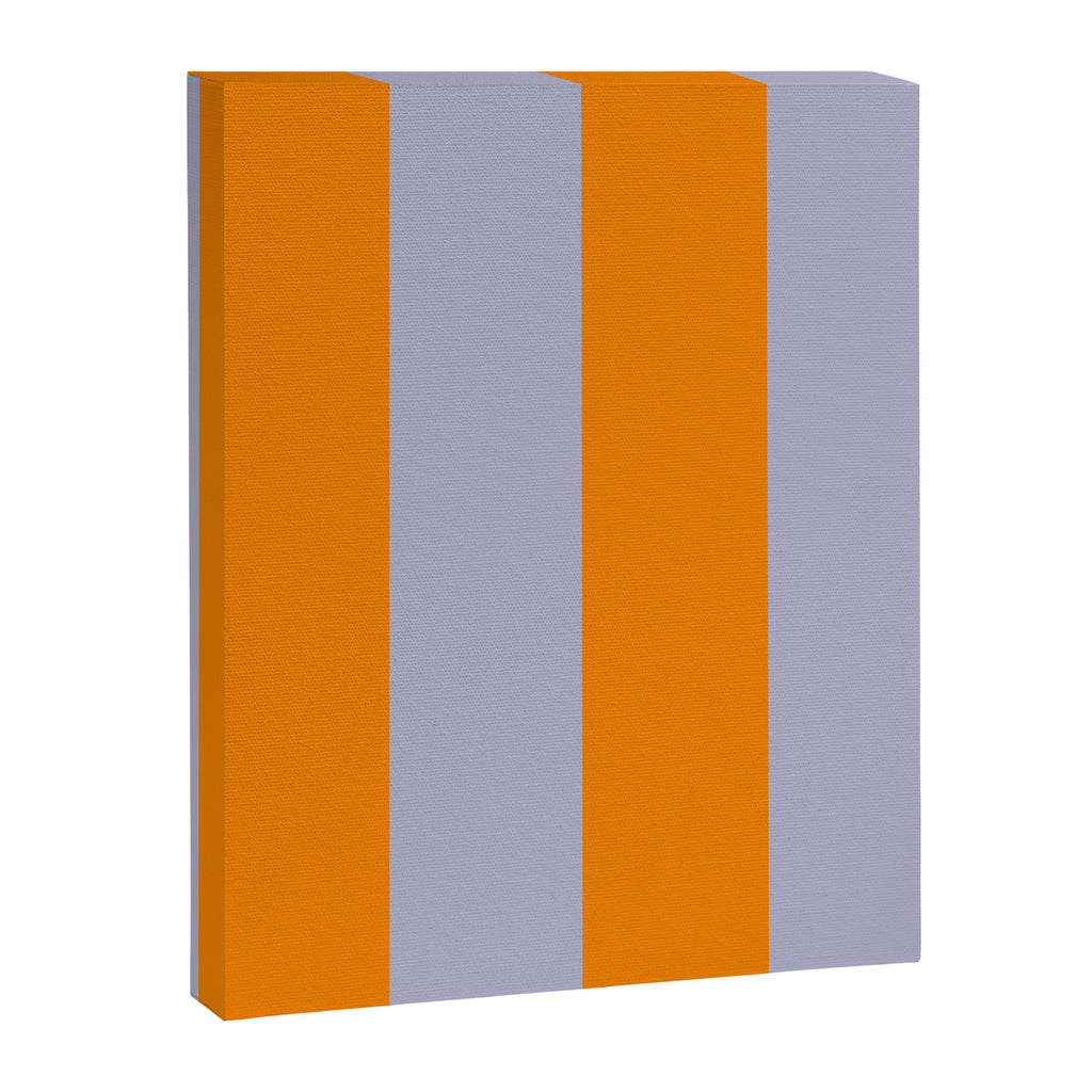 Lilac Clematis and Orange Stripes Canvas Print Gallery Image 8