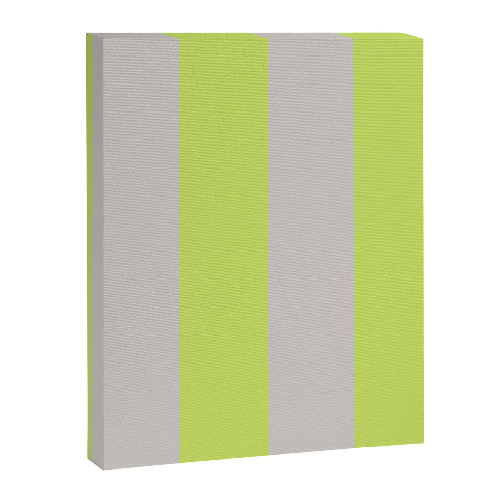 Lime and Chiffon Stripes Canvas Print Gallery Image 8