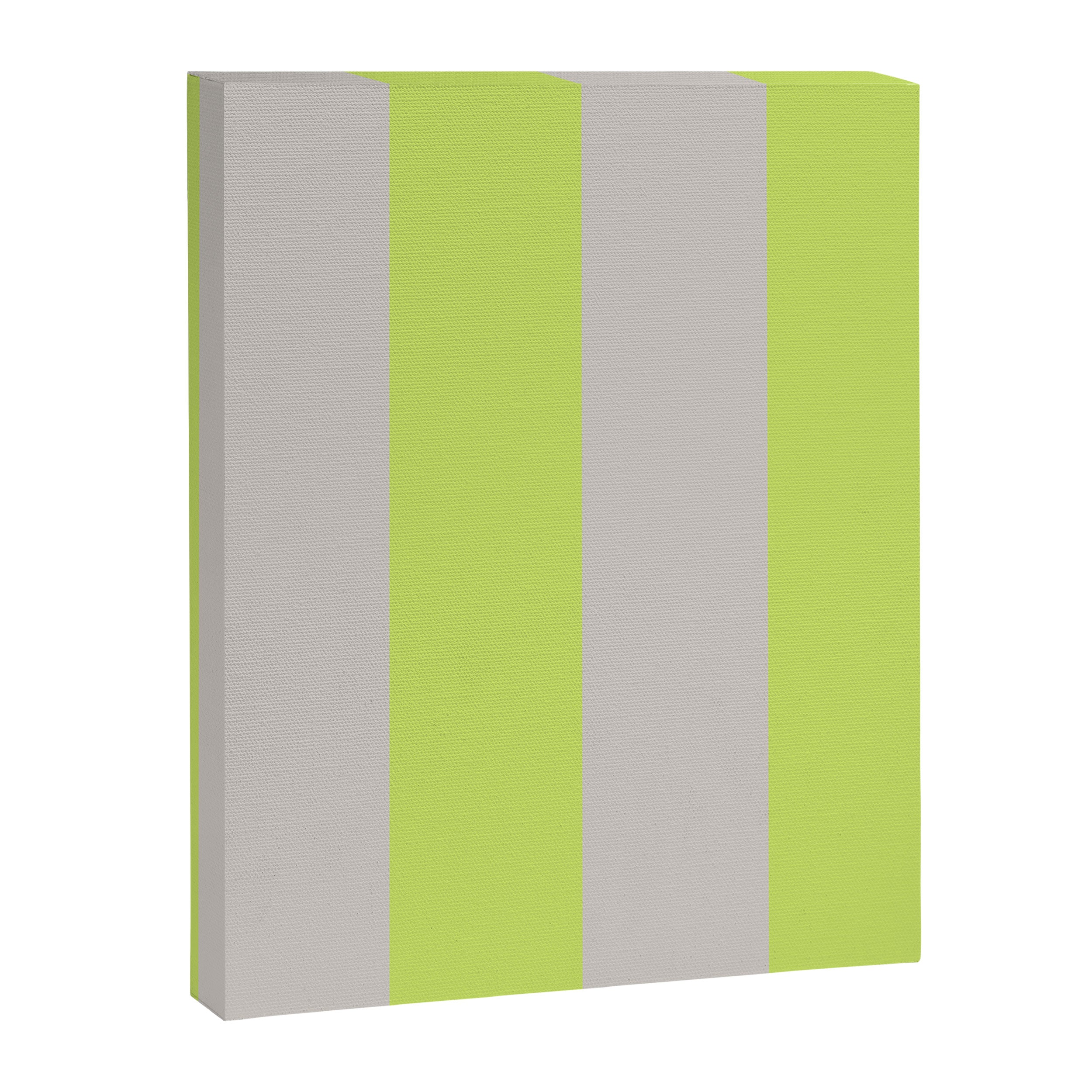 Lime and Chiffon Stripes Canvas Print Gallery Image 8