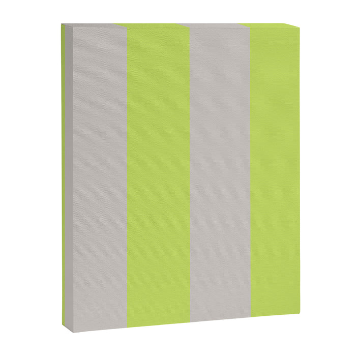 Lime and Chiffon Stripes Canvas Print Gallery Image 1